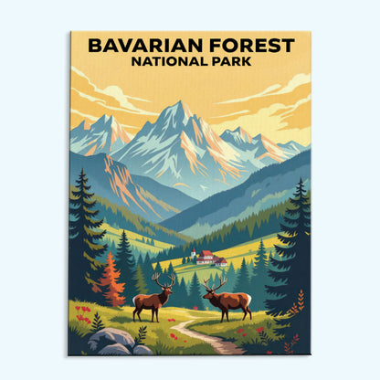 Bavarian Forest - German National Park | Paint by Numbers Kit
