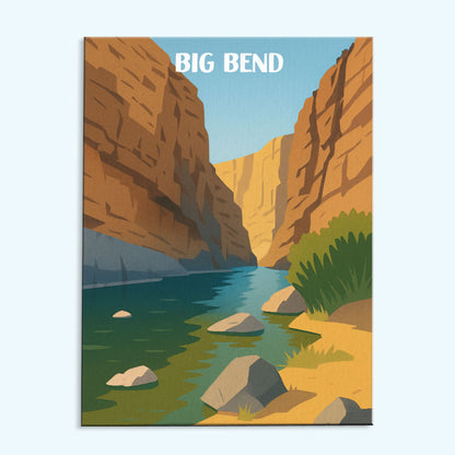 Big Bend National Park Beginner | Paint by Numbers Kit