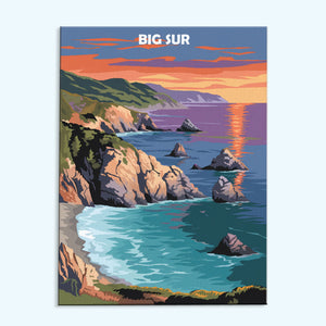 Big Sur, USA | Paint by Numbers Kit