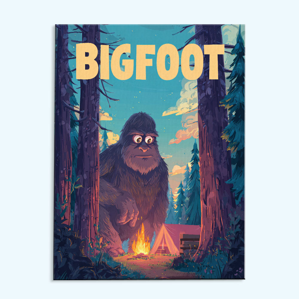 Bigfoot Camp - American Legends | Paint by Numbers Kit