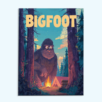 Bigfoot Camp - American Legends | Paint by Numbers Kit