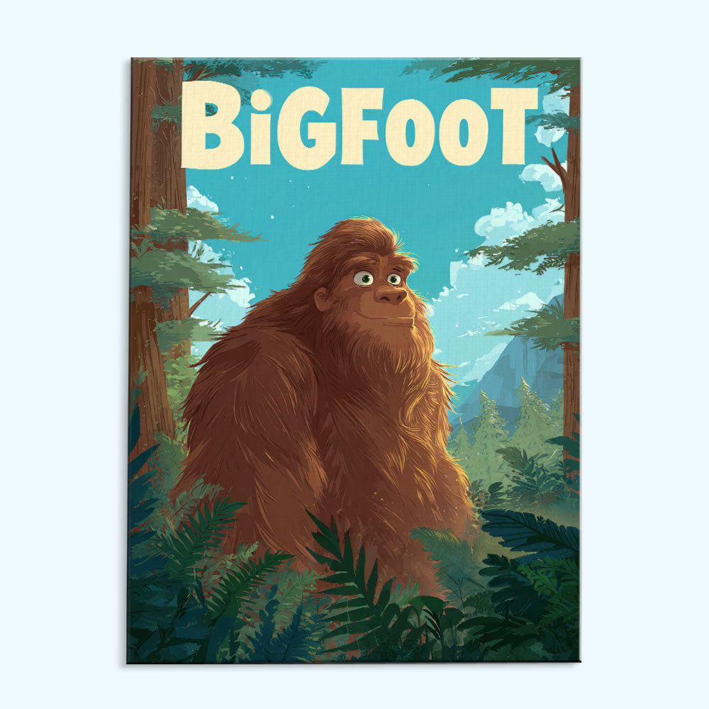 Bigfoot Glance - American Legends | Paint by Numbers Kit