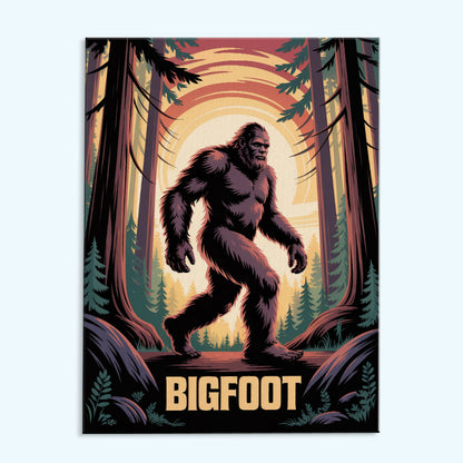 Bigfoot Stride - American Legends | Paint by Numbers Kit