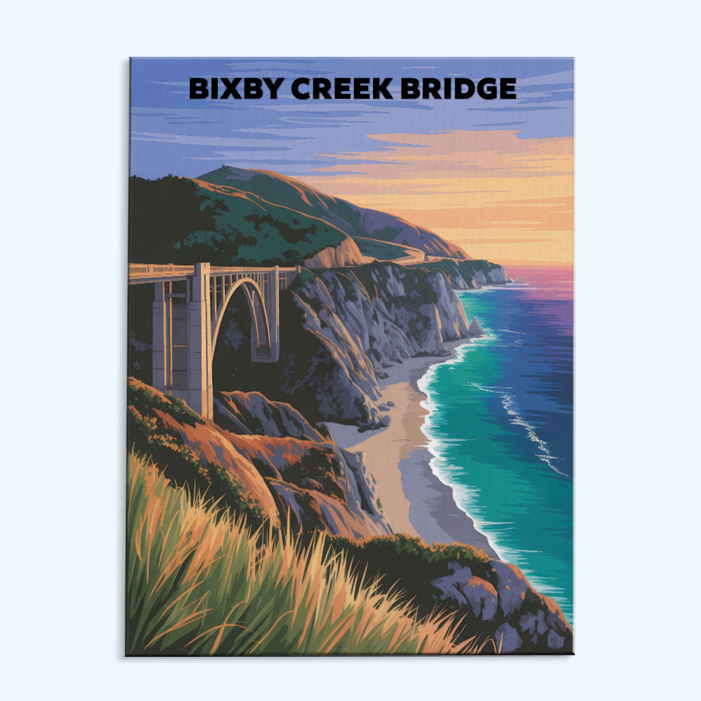 Bixby Creek Bridge, USA | Paint by Numbers Kit