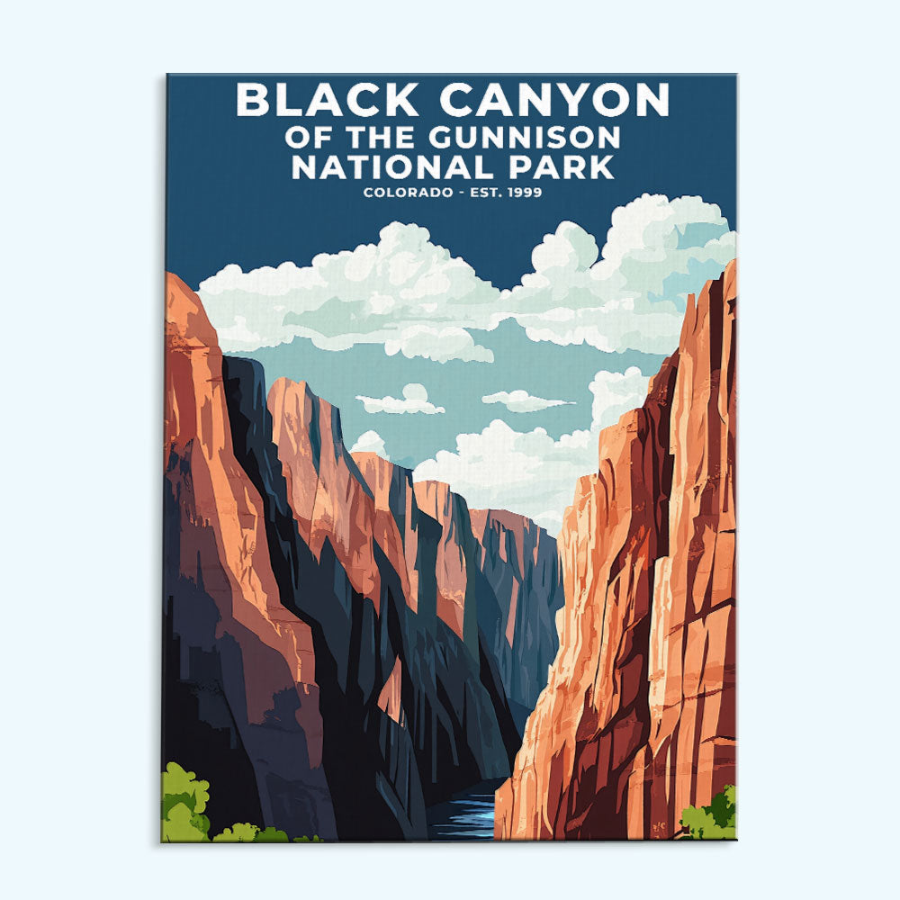 Black Canyon of The Gunnison National Park Heritage Edition | Paint by Numbers Kit