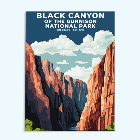 Black Canyon of The Gunnison National Park Heritage Edition | Paint by Numbers Kit