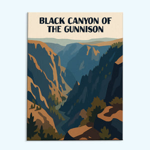 Black Canyon of the Gunnison National Park Beginner | Paint by Numbers Kit