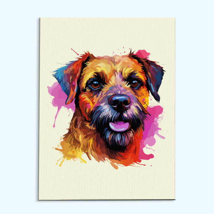 Border Terrier - Colorful Dog