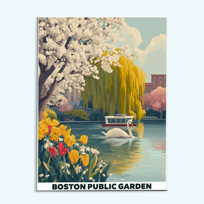 Boston Public Garden | Paint by Numbers Kit