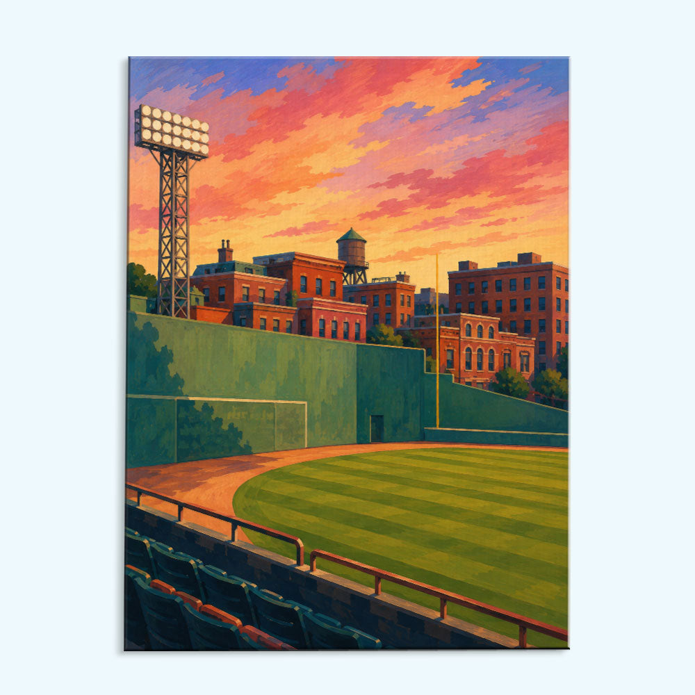 Boston Summer Outfield Ballpark | Paint by Numbers Kit
