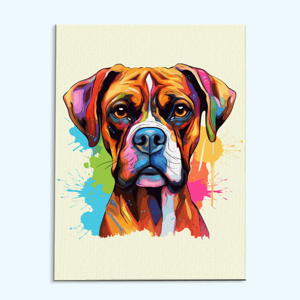 Boxer - Colorful Dog