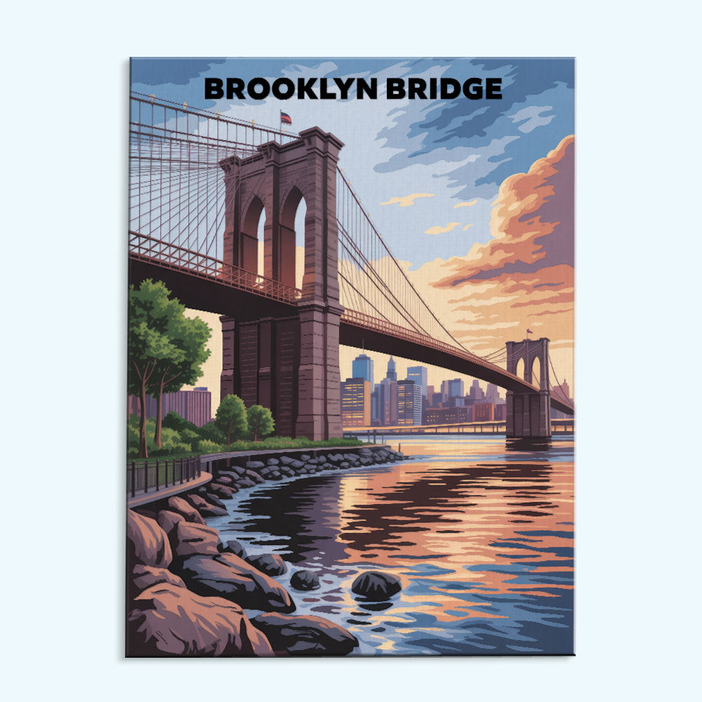 Brooklyn Bridge, USA | Paint by Numbers Kit