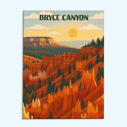 Bryce Canyon Nationalpark Anfänger | Malen nach Zahlen Set