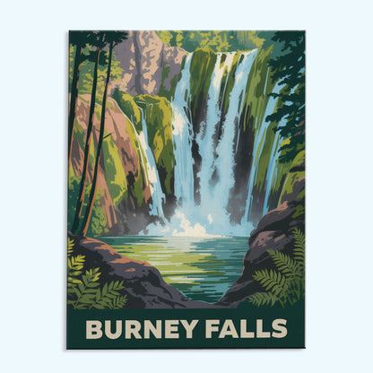 Burney Falls - U.S. Waterfalls | Paint by Numbers Kit