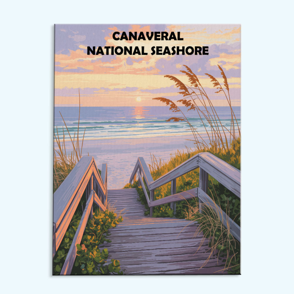 Canaveral National Seashore | Malen nach Zahlen Set