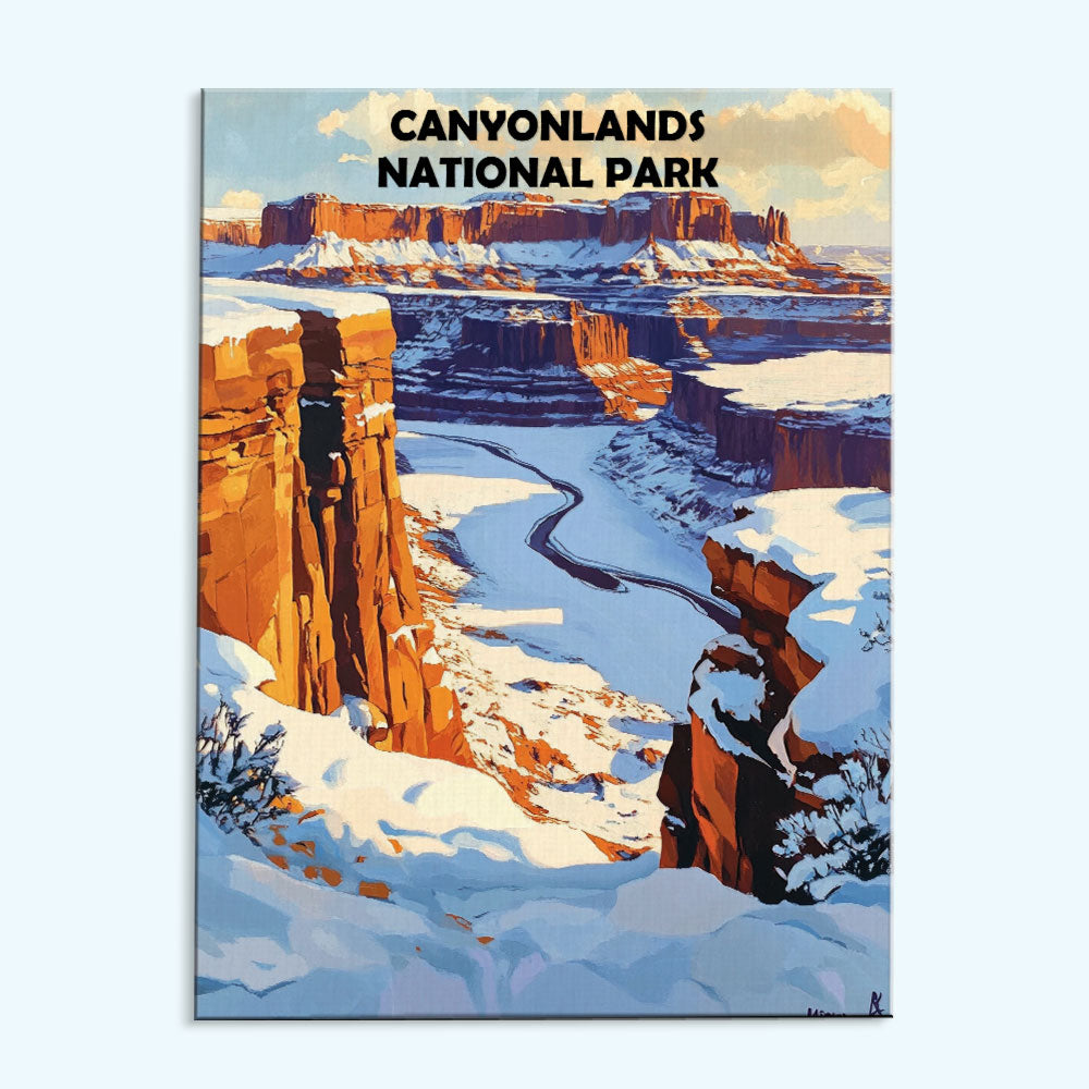 Canyonlands National Park Winter | Paint by Numbers Kit