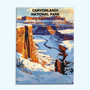 Canyonlands Nationalpark Winter | Malen nach Zahlen Set