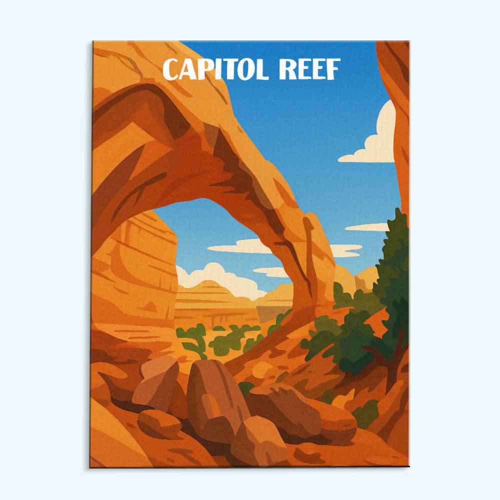 Capitol Reef National Park Beginner | Paint by Numbers Kit