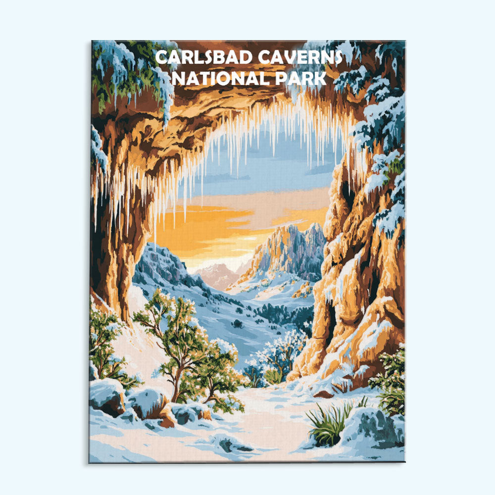 Carlsbad Caverns National park Winter | Paint by Numbers Kit