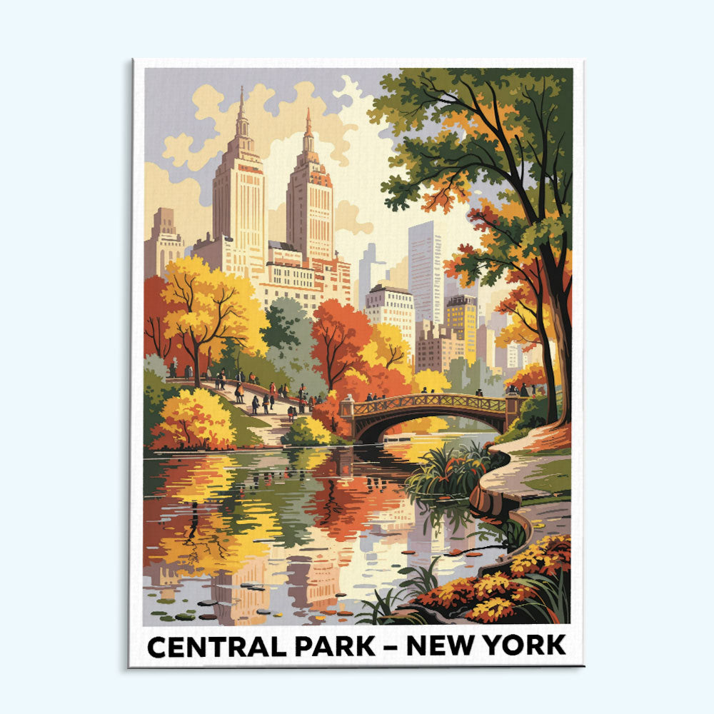 Central Park, New York | US Landmark | Paint by Numbers Kit