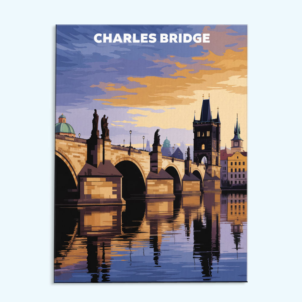 Charles Bridge, Czech Republic | Paint by Numbers Kit