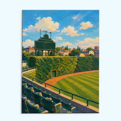 Chicago Ivy Field Ballpark | Paint by Numbers Kit