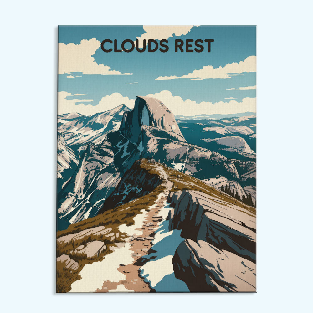 Clouds Rest - Yosemite National Park | Paint by Numbers Kit