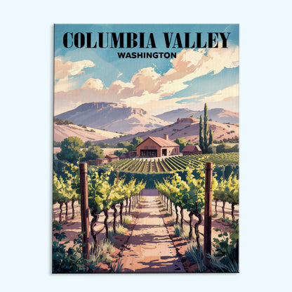 Columbia Valley Wineries, Washington | Paint by Numbers Kit
