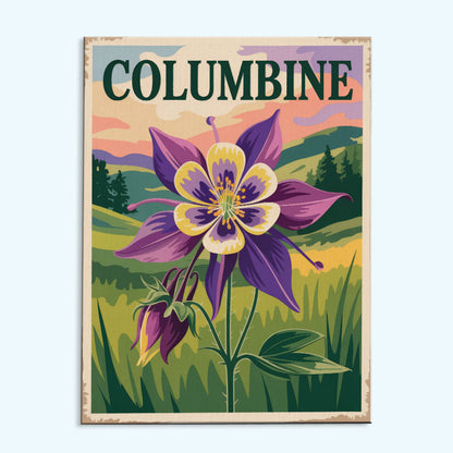 Columbine - US Wildflowers | Paint by Numbers Kit