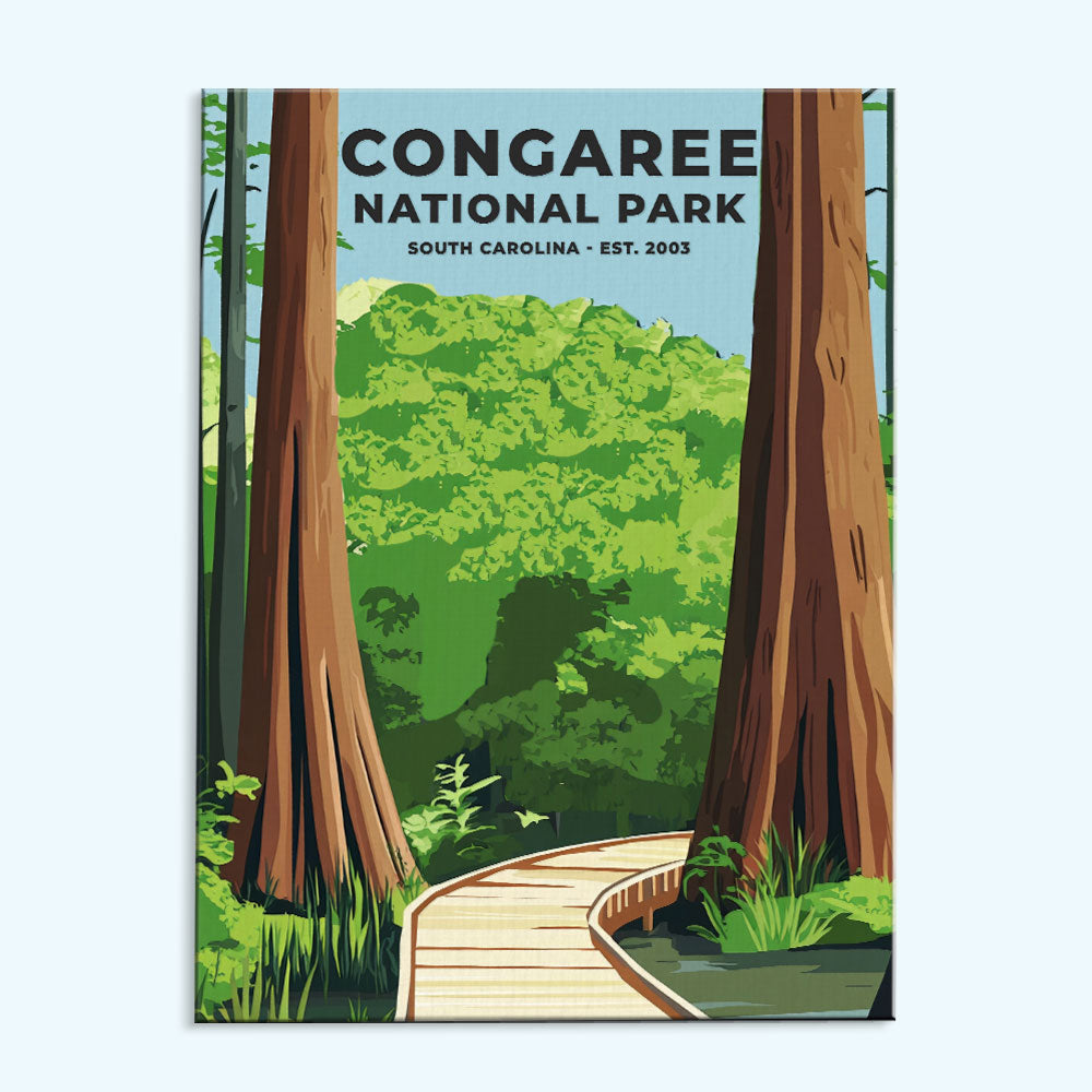 Congaree National Park Heritage Edition | Paint by Numbers Kit