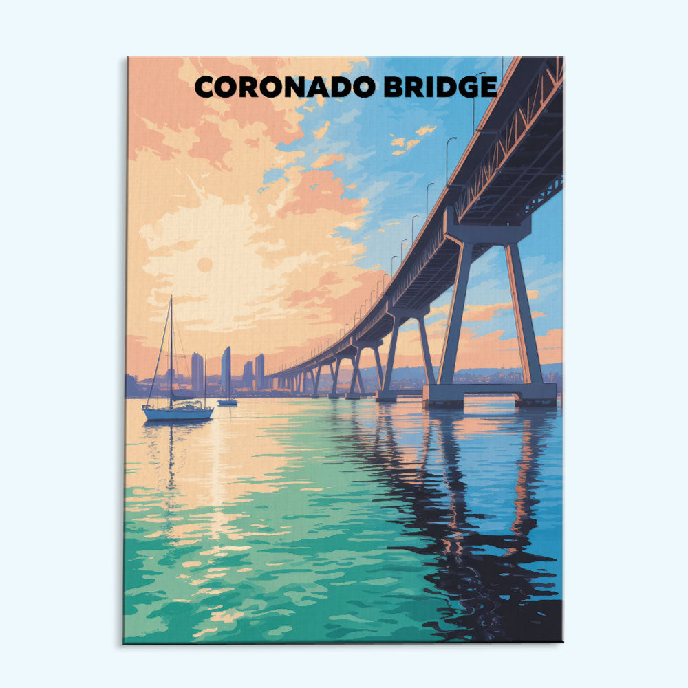 Coronado Bridge, USA | Paint by Numbers Kit