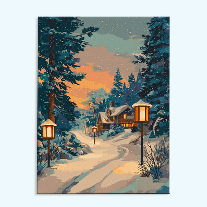 Cozy Cabin | Paint by Numbers Kit