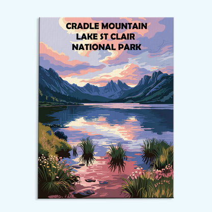 Cradle Mountain - Lake St Clair AU National Park | Paint by Numbers Kit