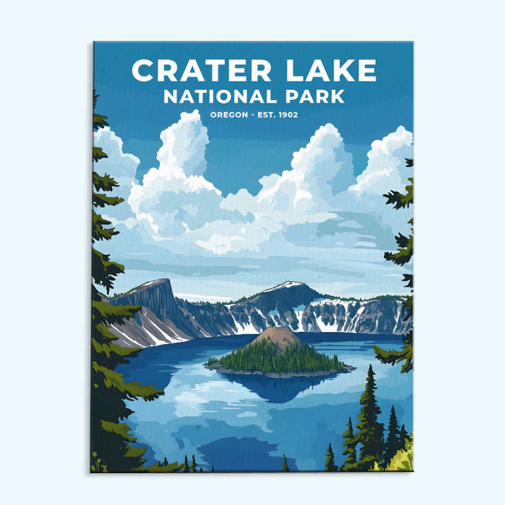 Crater Lake National Park Heritage Edition | Paint by Numbers Kit