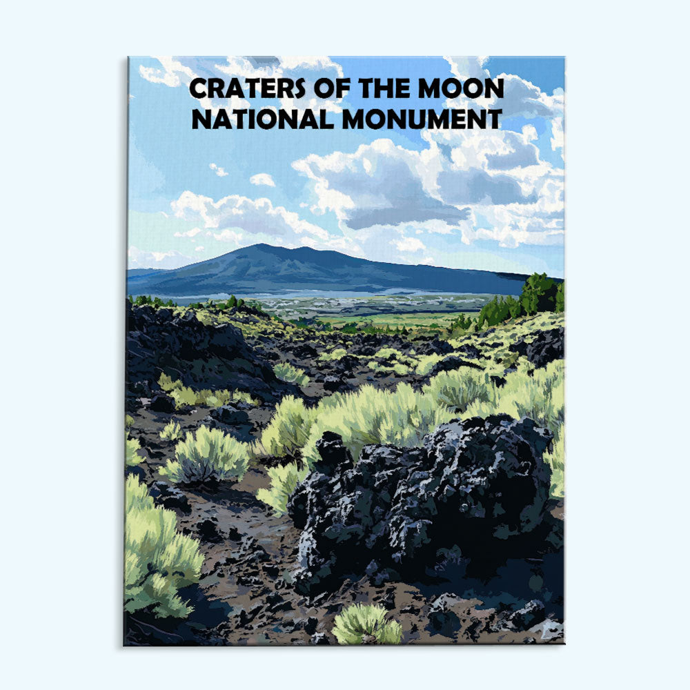 Craters of the Moon National Monument | Paint by Numbers Kit