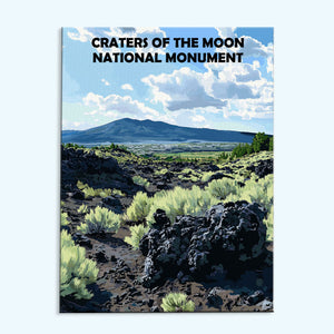Craters of the Moon National Monument | Paint by Numbers Kit