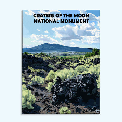 Craters of the Moon National Monument | Paint by Numbers Kit