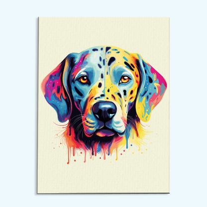 Dalmatian - Colorful Dog | Paint by Numbers Kit