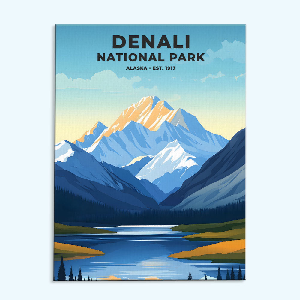 Denali National Park and Preserve Heritage Edition | Paint by Numbers Kit