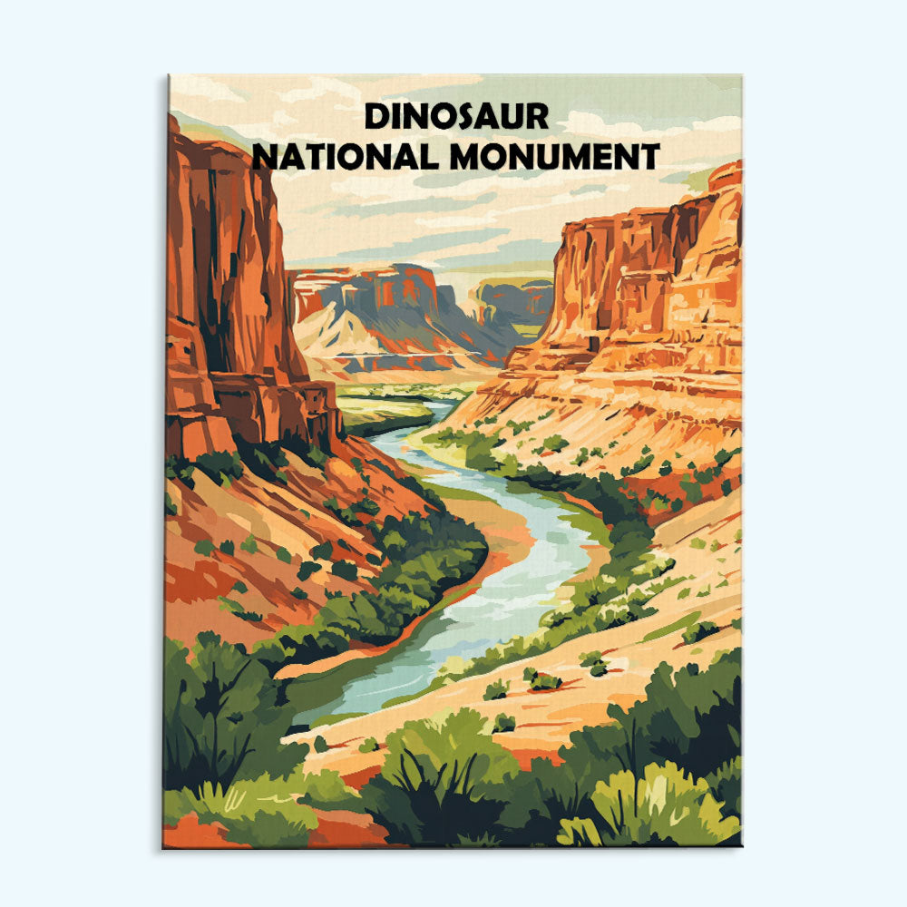 Dinosaur National Monument | Paint by Numbers Kit