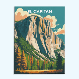 El Capitan – Yosemite-Nationalpark | Malen nach Zahlen-Set