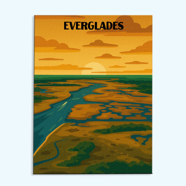 Everglades National Park Beginner | Paint by Numbers Kit