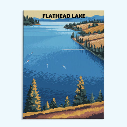 Flathead Lake | Paint by Numbers Kit