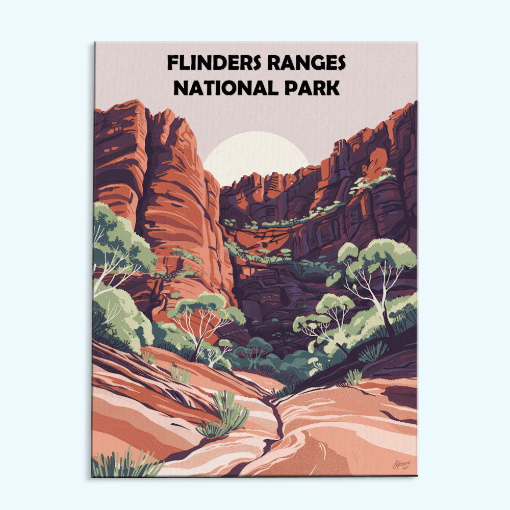 Flinders Ranges AU National Park | Paint by Numbers Kit