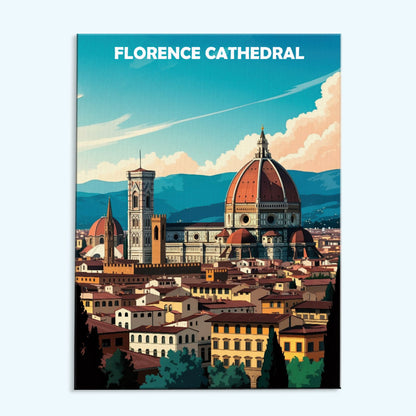 Kathedrale von Florenz, Italien – Weltkulturerbe | Malen nach Zahlen Set