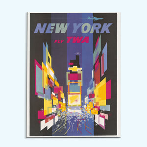 Fly TWA New York - US Poster