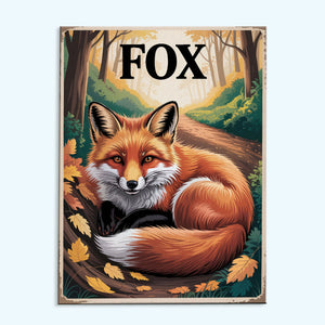 Fuchs – Tierwelt des Nationalparks | Malen nach Zahlen-Set