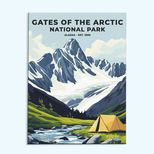 Gates of The Artic National Park Heritage Edition | Paint by Numbers Kit