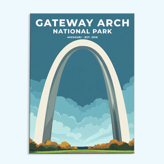 Gateway Arch National Park Heritage Edition | Paint by Numbers Kit