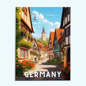 Germany Travel Poster | Paint by Numbers Kit
